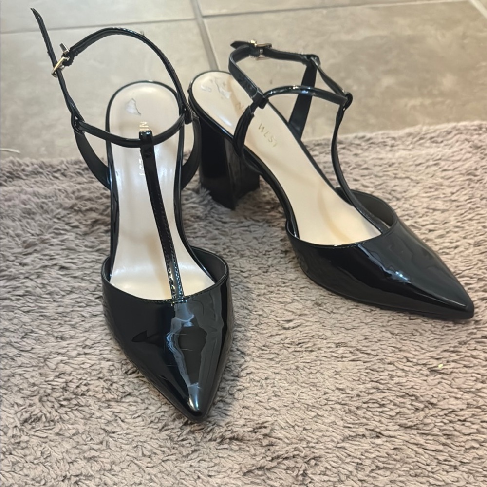 Black Patent Leather Women's Heels